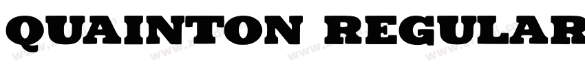 Quainton Regular字体转换